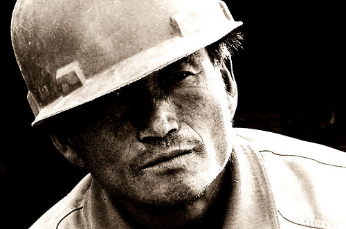 construction worker close up