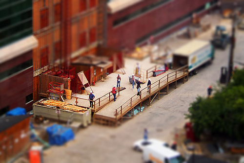 miniature construction site