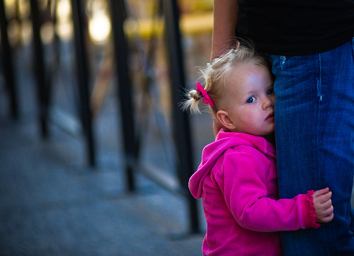 shy little girl