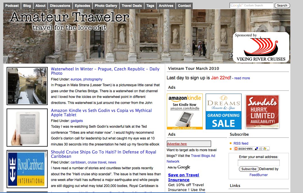 amateur traveler website