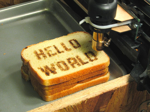 hello world on toast