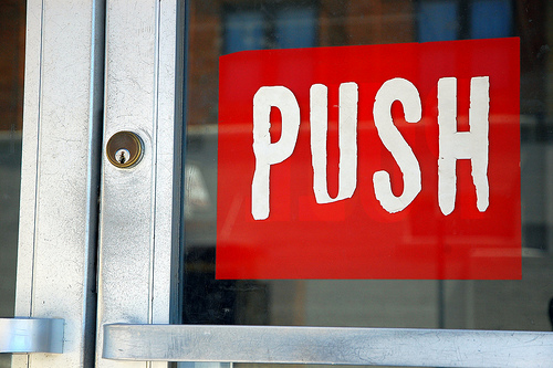 push sign